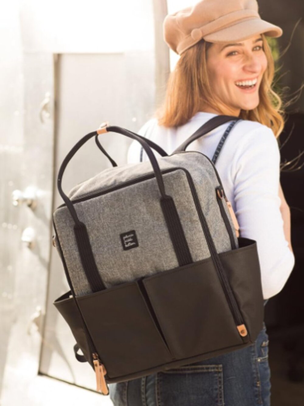 NWT Petunia Pickle Bottom InterMix Unisex Diaper Bag Backpack w Changing Pad NEW